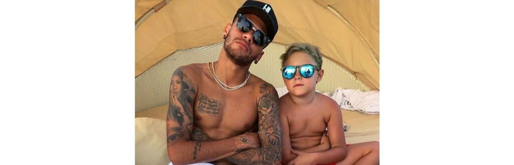 Davi é fruto do relacionamento do jogador com Carol Dantas