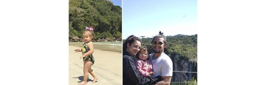 Bruno Gissoni e Yanna Lavigne e sua filha Madalena