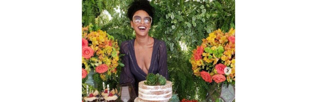 Sharon Menezzes na sua festa de aniversário
