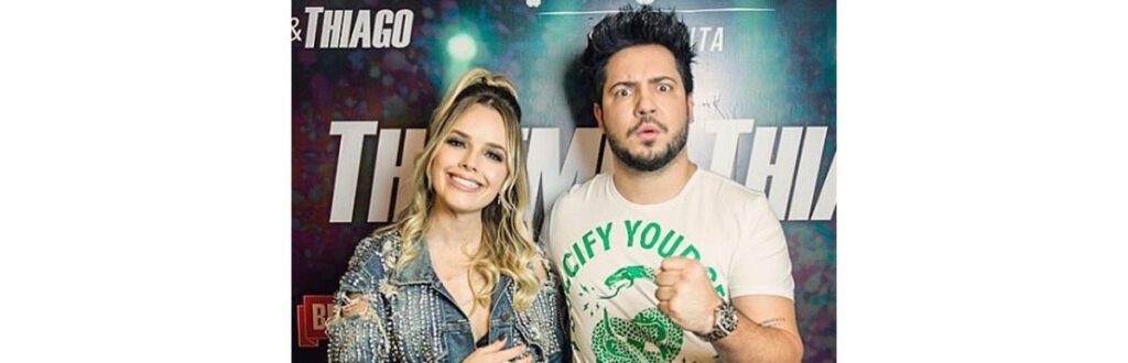 Thaeme e Thiago com quem faz uma dupla de forró