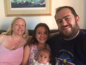 Jennie e Pete são pais de Madison, de 11 anos e Zoë