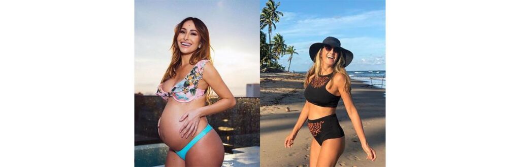Grávidas são divas na praia