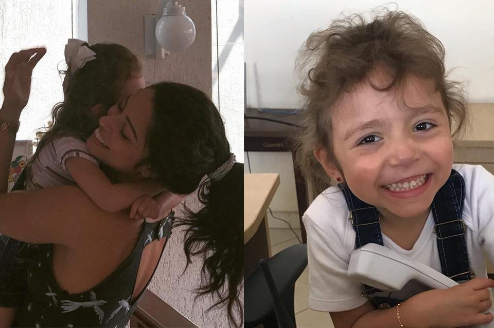 Lorena, de 5 anos é portadora de uma síndrome genética rara chamada Cromossomo 18 em Anel