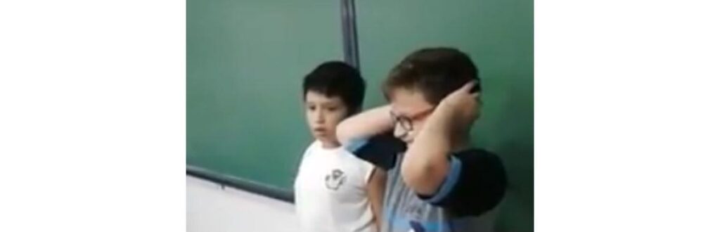 Os dois deram uma lição muito valiosa para os colegas de classe