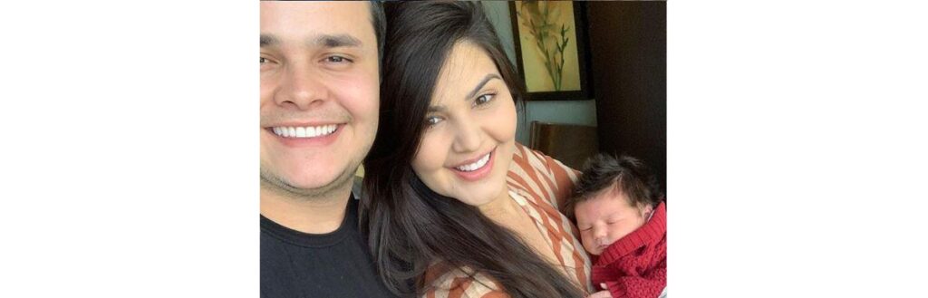 Matheus Aleixo e Paula Aires são pais de João Pedro
