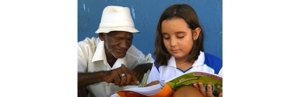Isabela tem 8 anos e Seu Zezinho tem 62