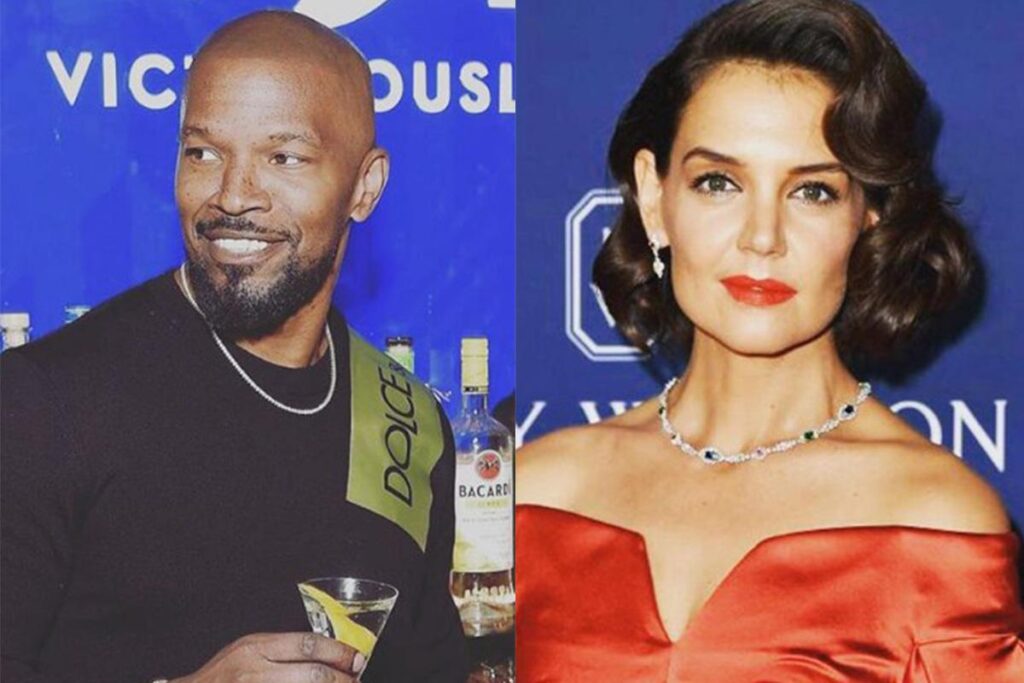 Jamie Foxx e Katie Holmes na última edição do Met Gala