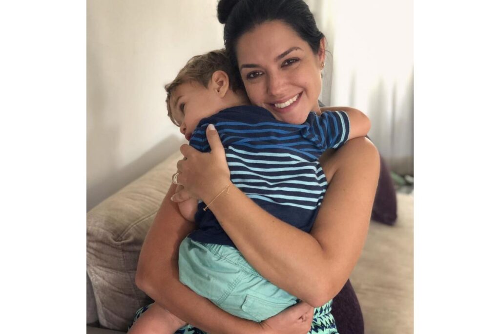 A mãe relembrou o nascimento do filho