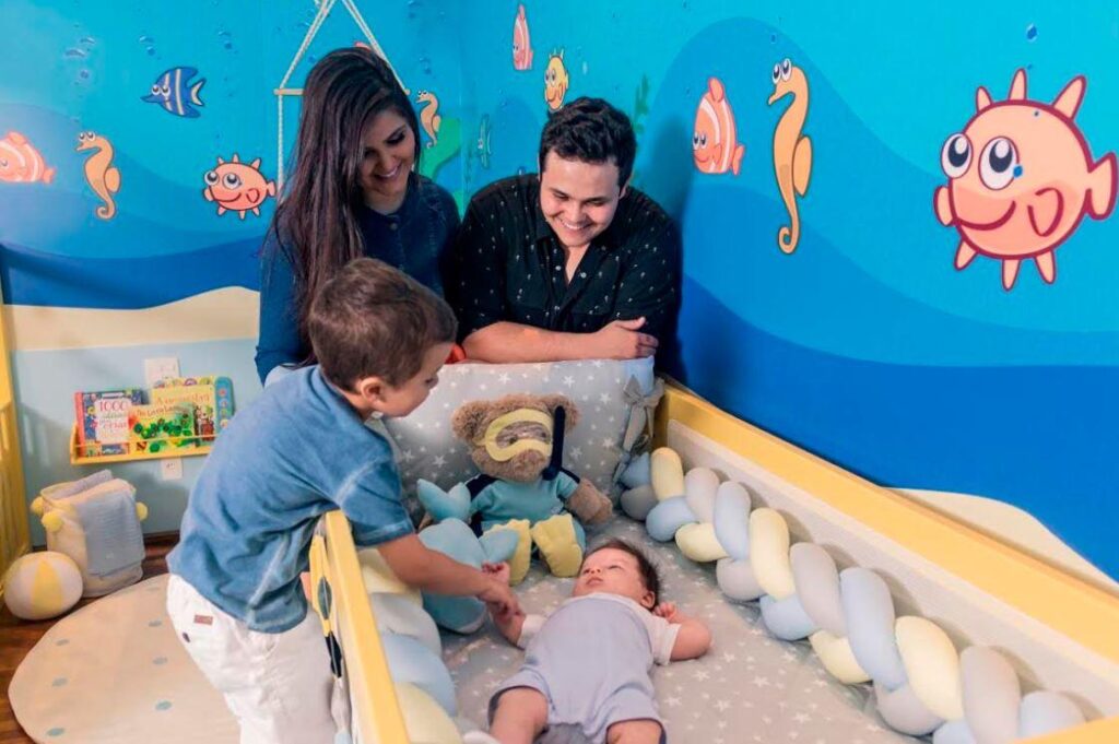 Matheus Aleixo e Paula Aires são pais de Davi e João Pedro