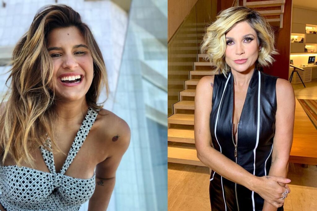 Flávia e filhos