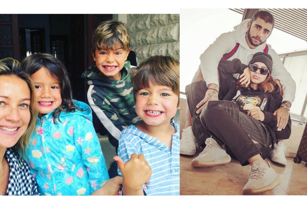 Pedro Scooby com os filhos