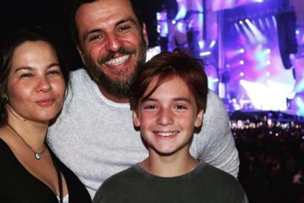 O casal esteve acompanhado pelos filhos Joaquim e Benício