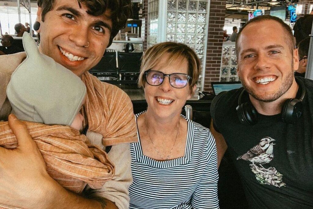 A mãe realizou o sonho do filho de construir uma família