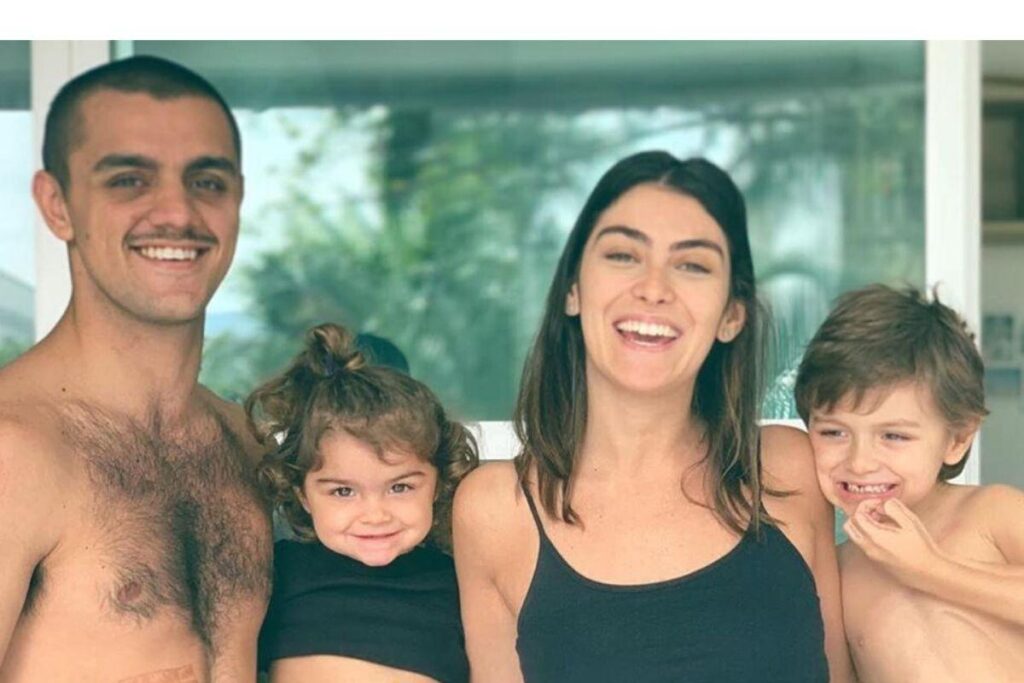 A jornalista é mãe de Joaquim, de 5 anos, e Maria, de 2 anos
