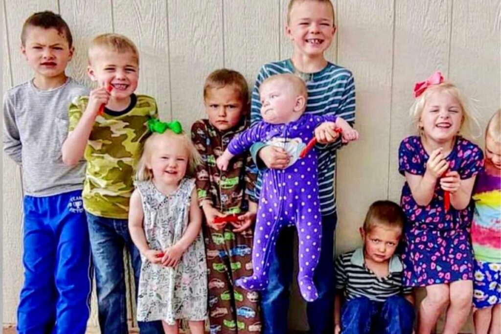 Cortney e o marido sempre quiseram uma família grande