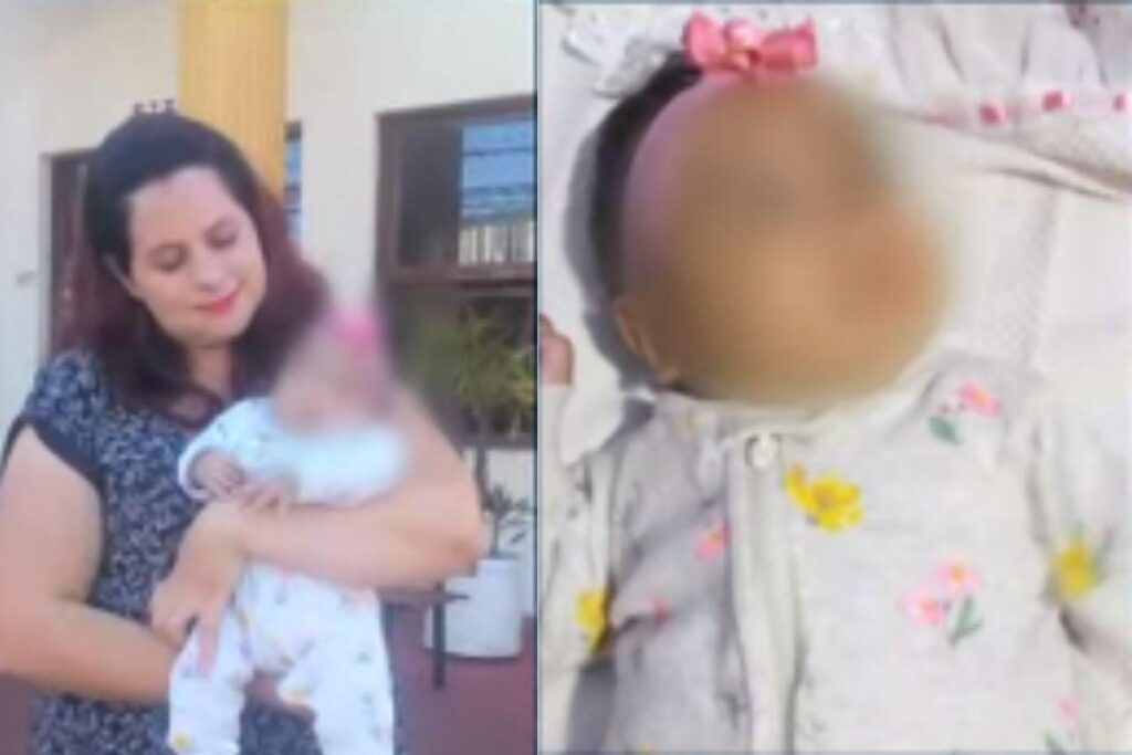 A mãe levou a filha ao hospital com suspeita de gripe