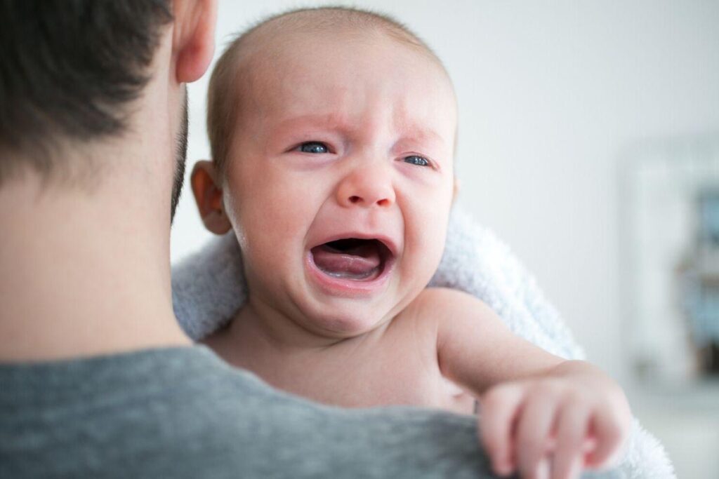 O bebê tinha 3 meses na época