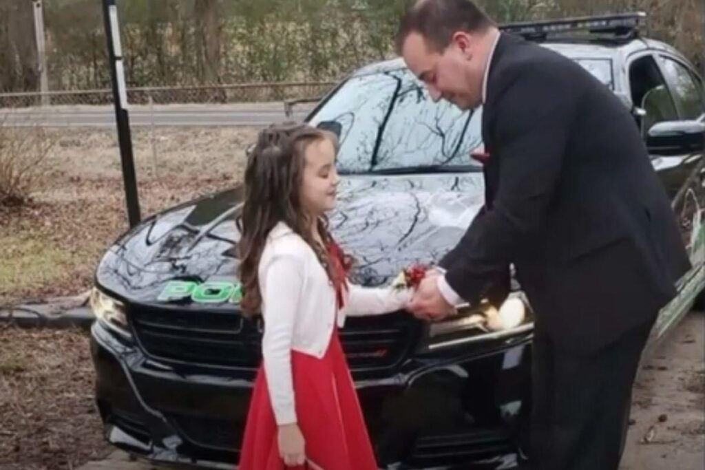 O policial é pai de 3 meninas