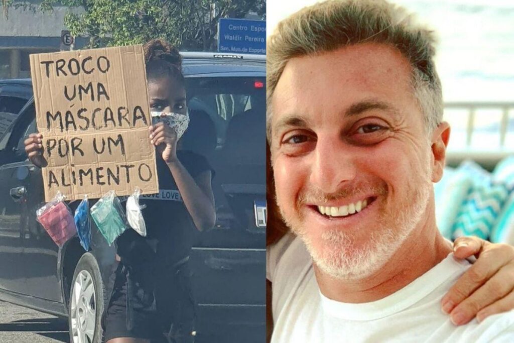Ana Júlia de 9 anos, no semáforo no RJ