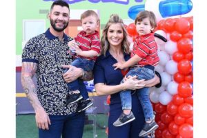 Gusttavo  é pai de Samuel e Gabriel