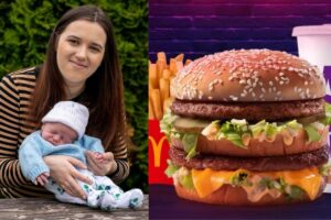 Não sabia que estava grávida! Jovem achou que tinha ganhado peso por comer muito Big Mac