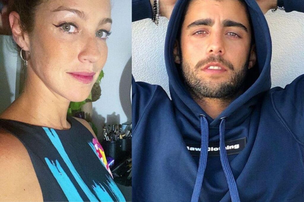 Dom, o filho mais velho do ex-casal, estava com medo da cama elástica