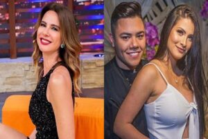 Ex de Felipe Araújo, Caroline Marchezi, rebate críticas de Luciana Gimenez envolvendo o filho