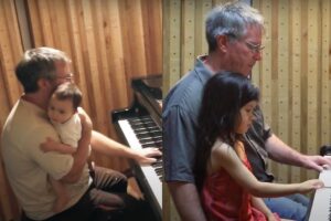 Pianista mostra crescimento da filha de 5 anos em vídeo emocionante