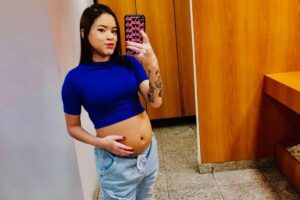 Ela estava grávida de 5 meses