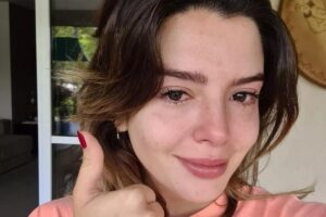 A atriz dividiu esse sentimento com os seguidores