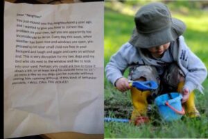 A mulher compartilhou a carta no Twitter, onde milhares de outros compartilharam