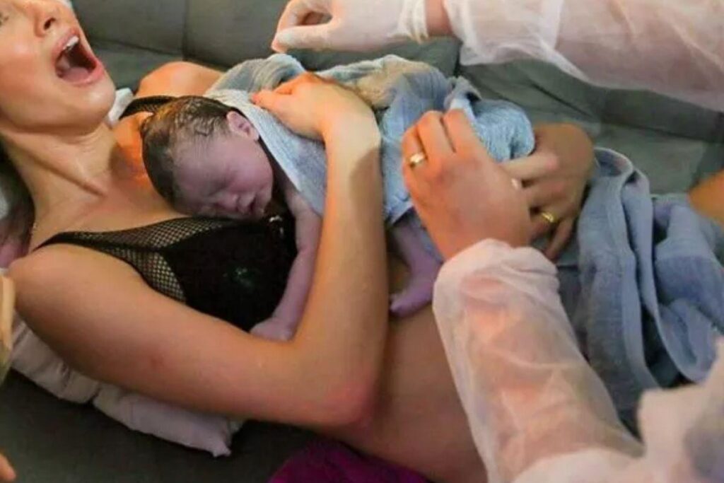 A atriz deu à luz segunda filha