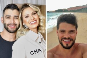 Andressa Suita surge em foto da família ao lado dos filhos e irmão ironiza Gusttavo Lima na legenda