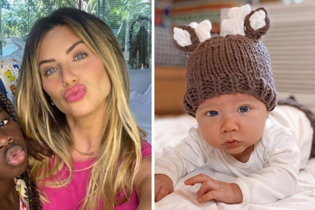 Giovanna chamou atenção pela semelhança com o filho