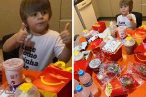 Menino de 3 anos faz pedido de R$ 400 em lanches pelo celular da mãe e viraliza