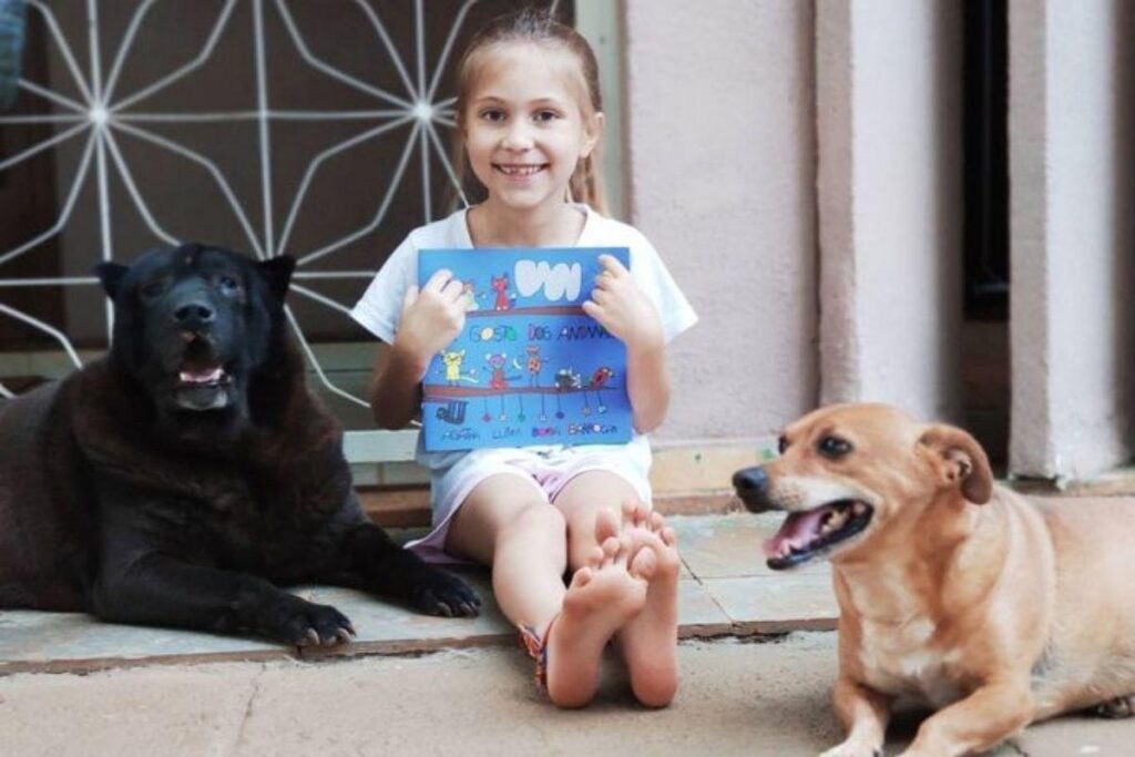 Ela fez o livro para outras crianças