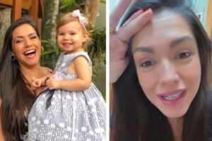 Thais Fersoza explica para Melinda ‘como nascem os bebês’ e diverte seguidores