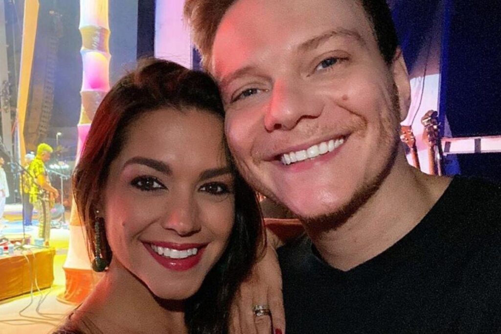 O casal celebrou o Dia da Família