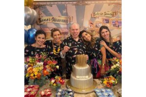 A família marcou presença na comemoração