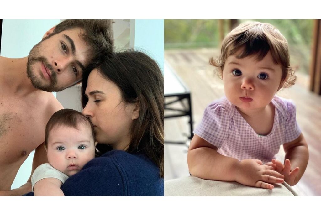 Tatá Werneck mostra reação de Clara Maria ao ver Rafael Vitti na TV