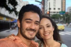 Marcos Veras e Rosanne Mulholland