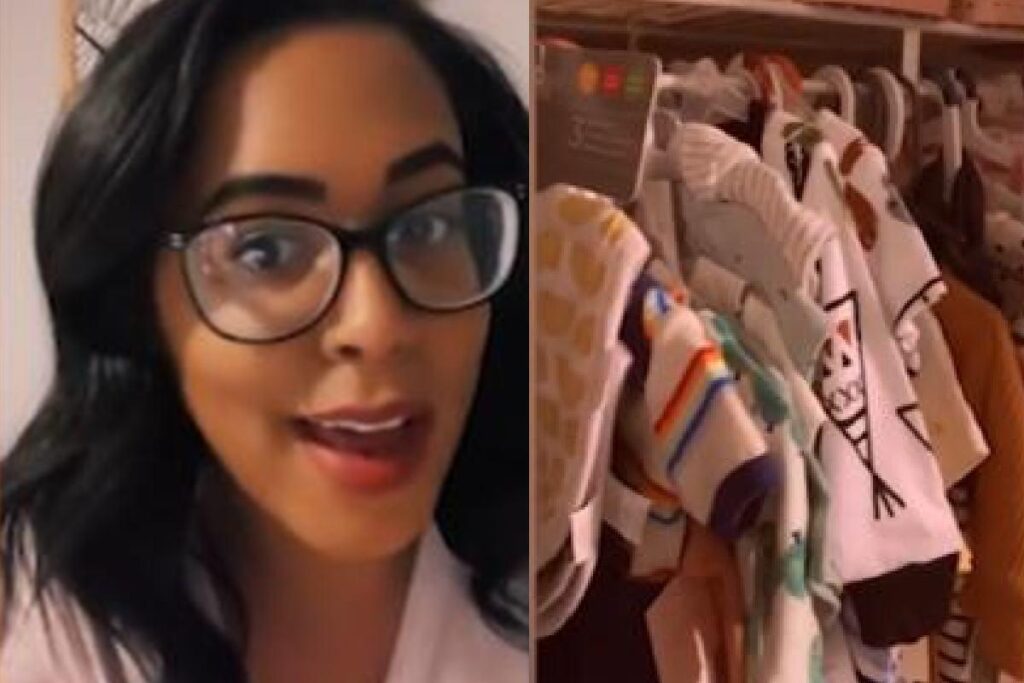 Tanisha Clay ainda não tem filhos e criou um guarda roupa para o futuro bebê