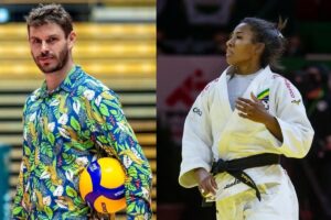 Bruninho, do vôlei, e Ketleyn Quadros, do judô foram escolhidos como porta-bandeiras do Brasil na abertura dos jogos olímpicos de Tóquio
