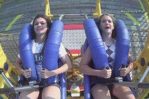 Vídeo: menina é atingida por gaivota em brinquedo de parque de diversões