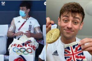 Tom Daley faz criações com muitas cores