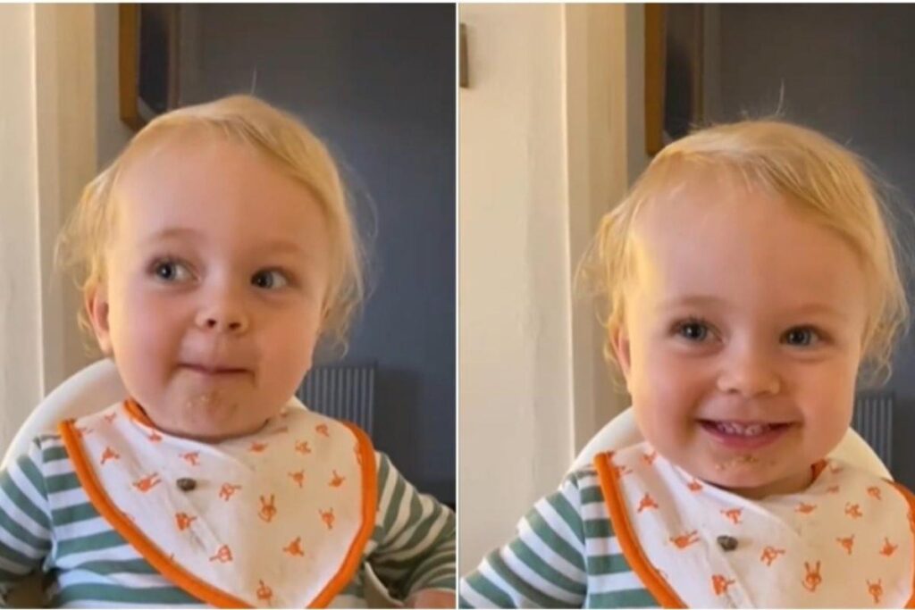 Alice, a menina das palavras difíceis, escolhe look azul para passear