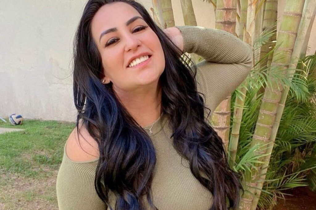 Publicação de Fabíola Gadelha anunciando gravidez do terceiro filho