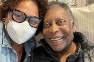 Pelé e a filha, Kely Nascimento