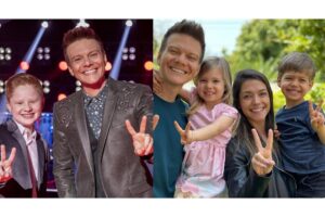 Michel Teló mantém tradição com família em final do The Voice Kids
