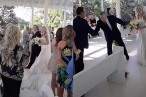 Pai viraliza na Internet ao pedir para que padrasto da filha se junte a eles durante caminhada até o altar